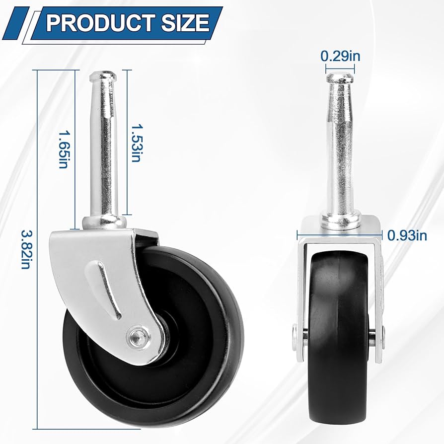 KSC　M9＆M92 Vacuum Caster Wheels for Craftsman 9 Gallon Shop Vac