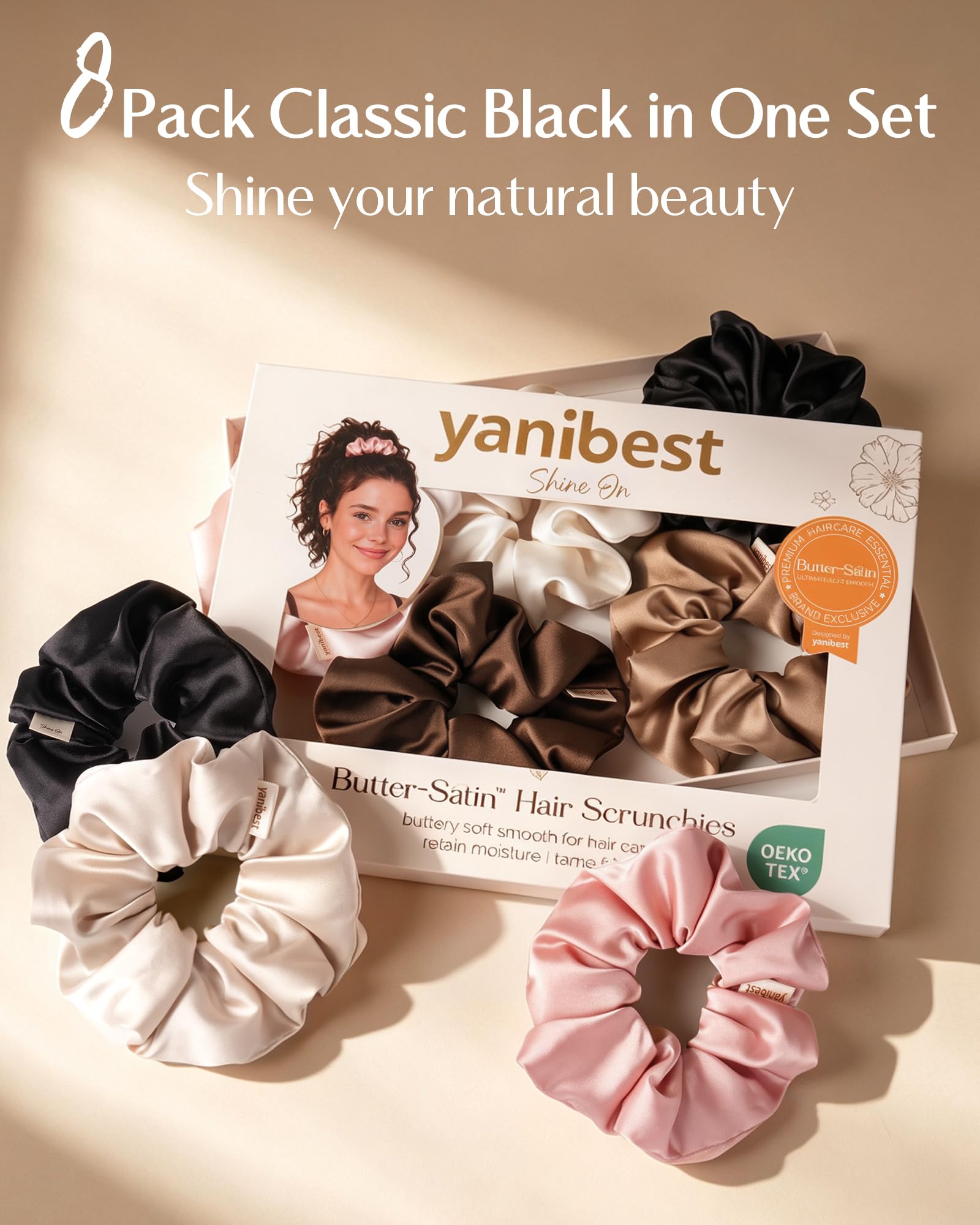 Satin Scrunchies - Silk Hair Ties for Women -8