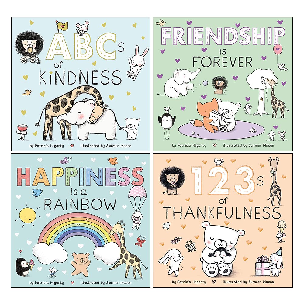 My First Books of Happiness 4 Books Collection Box Set by Patricia Hegarty (ABC of Kindness, 123 of Thankfulness, Happiness is a Rainbow & Friendship is Forever)