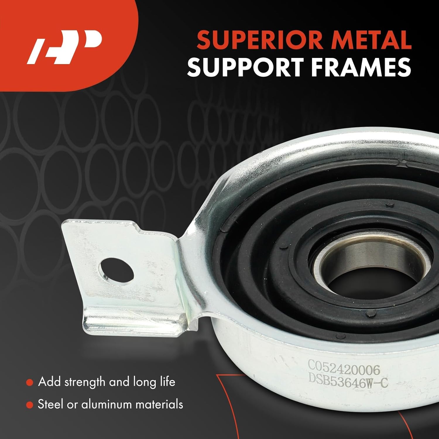 A-Premium Rear Drive Shaft Center Support Bearing Compatible with Jeep Grand Cherokee 2010-2016 WK Series, AWD(All Wheel Drive), Replace# 52853646AC, 68060040AB, Driveshaft Carrier Bearing