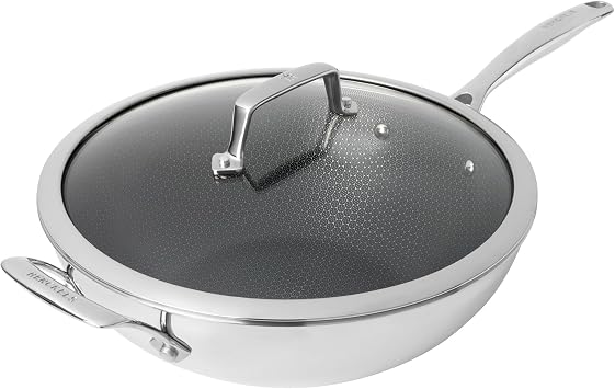 Henckels Paradigm Ceramic Wok with Lid, Oven Safe Up To 500F