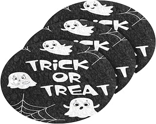 Halloween Ghosts Spider Web Kitchen Sponges Trick Or Treat Cleaning Dish Sponges Non-Scratch Scrubber Sponge for Kitchen Bathroom Cars, pack of 3