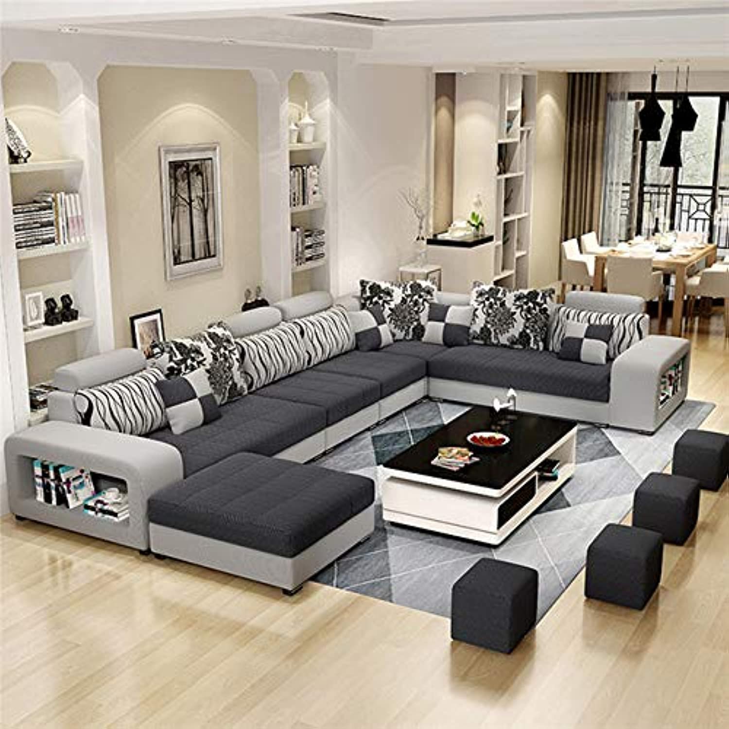 ZAM ZAM Live Room Sofa,Apartment Living Room Corner Sofa Set
