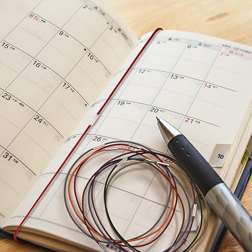 Miniatura 4 de Hanaive 24 bandas elásticas para cuadernos, insertos de conexión, bandas elásticas de resorte, correa de repuesto elástica de cierre para