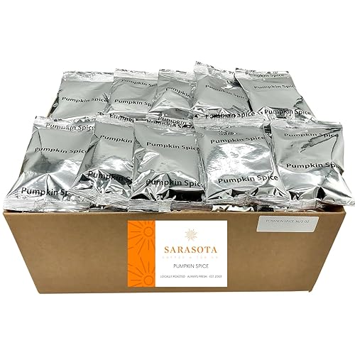 Miniatura 6 de Sarasota - Paquetes de café molido  Paquetes de café a granel de tostado medio con sabor gourmet  Especias de calabaza  Bolsas individuales