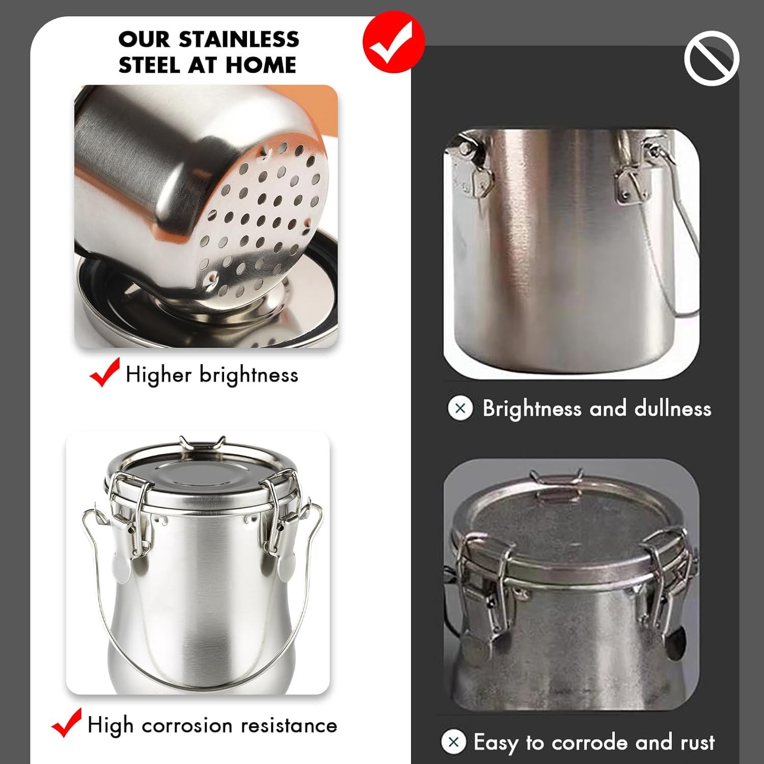 Paint Brush Washer, Stainless Steel Leak-Proof Brush Cleaner with Clip-on Lid and Filter Screen, Great for Oil, Acrylic, Watercolor Painting, 4.4" Wide x 4.7" Tall - Image 6