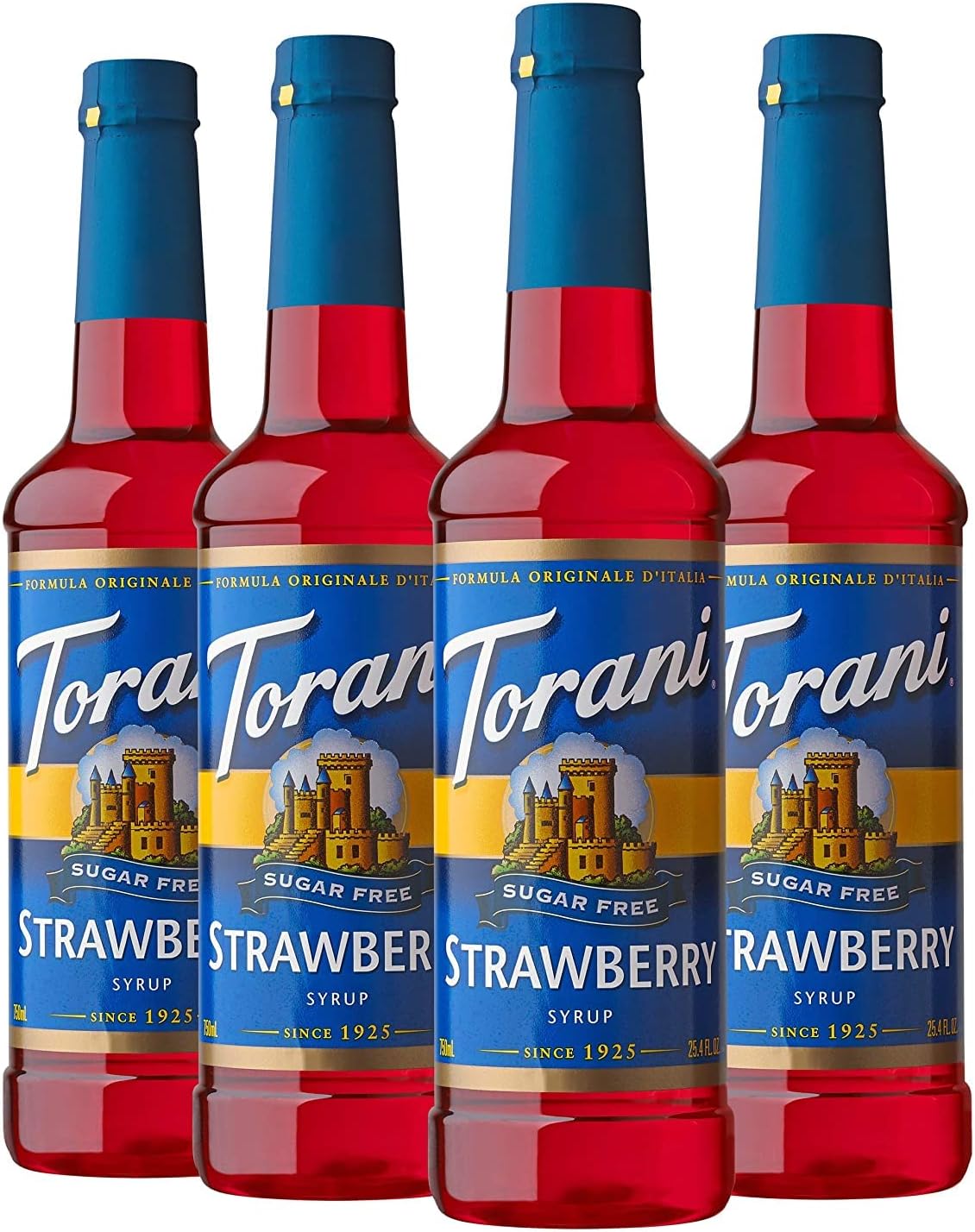 - Torani Sugar Free Syrup, Strawberry, 25.4 Fl Oz, (Pack of 4)