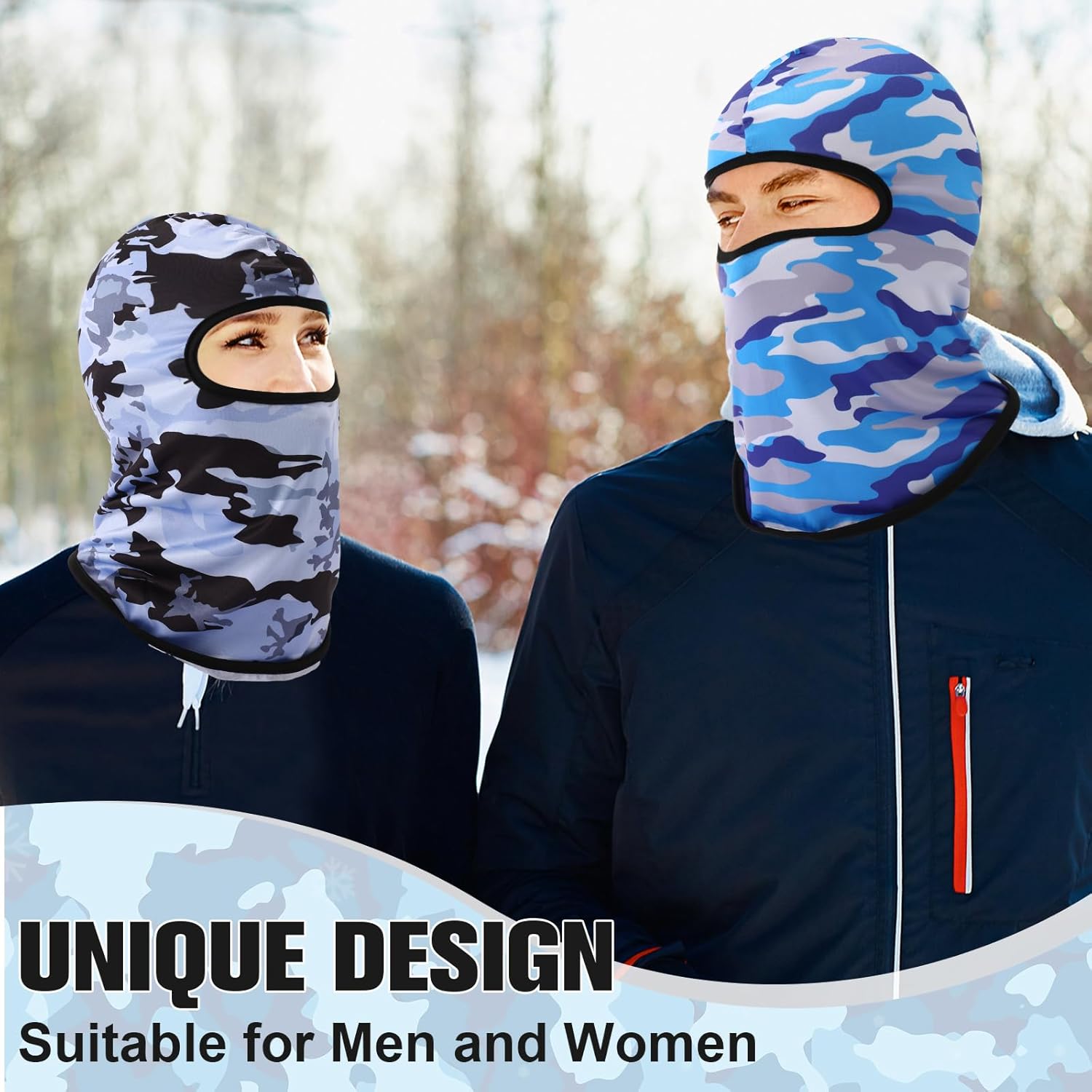 Vicenpal 30 Pcs Balaclava Ski Mask Full Face Cover Neck Gaiter UV Sun Protection for Outdoor Sports Cycling Bandana - Image 6