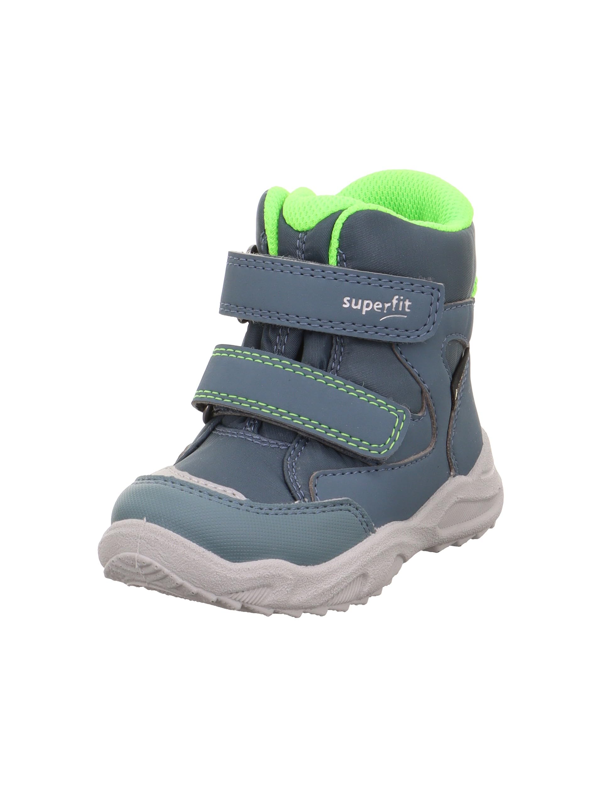 Superfit Boys GLACIER warm gefütterte Gore-Tex Stiefel, BLAU/HELLGRÜN 8030