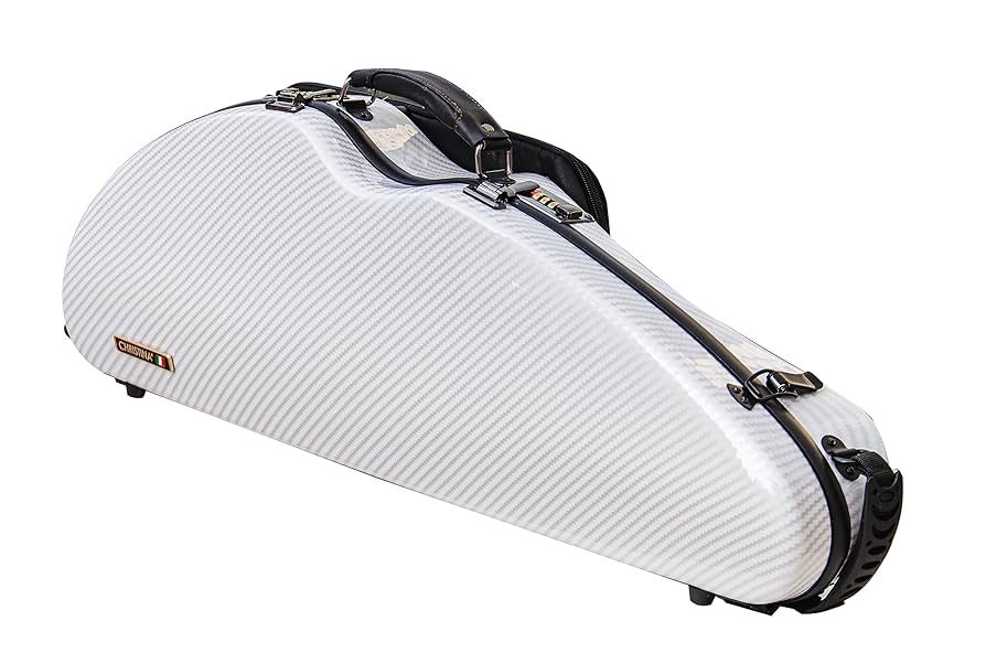 CHRISTINA バイオリンケース ホワイト カーボンファイバー　4/4 CHRISTINA バイオリンケース 4/4 サイズ マルチカラー 長方形