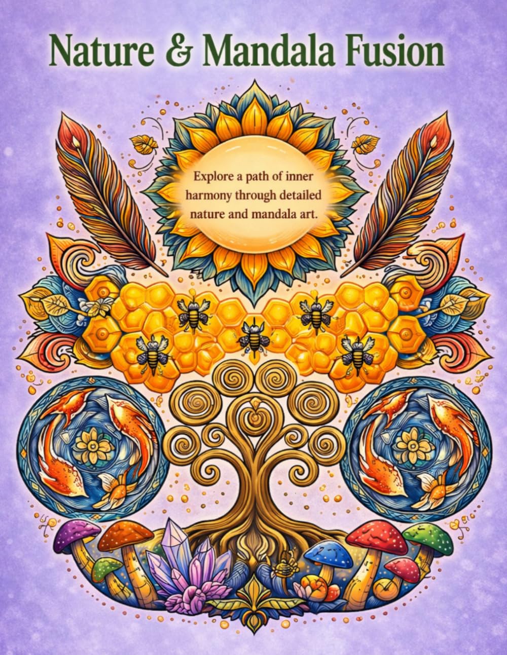 Nature & Mandala Fusion: A Mindful and Stress-Relieving Coloring Journey Through Nature-Inspired Mandalas for Adults (Mindful Mandala Fusion Series)