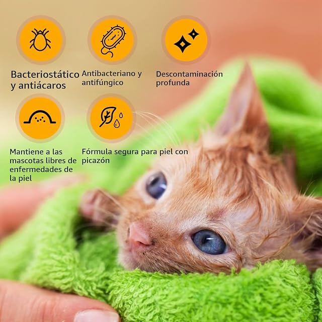 Foto 5 de 8 de Nobleza Champú para Perros y Gatos, Champú Perro con Ingrediente Natural, Champú de Piel Sensible para Perros