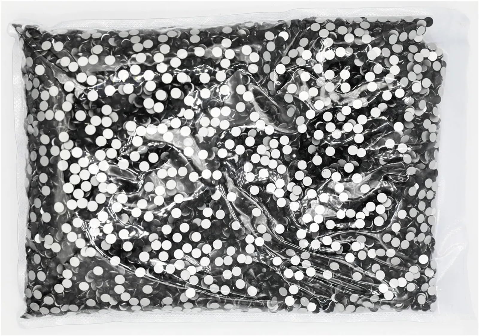 Diamantes de imitación SS3-SS20 de cristal AB con parte trasera plana, no diamantes de imitación AB para decoración de uñas (jacinto, Ss4 14400 piezas) negro, Ss4 14400 unidades