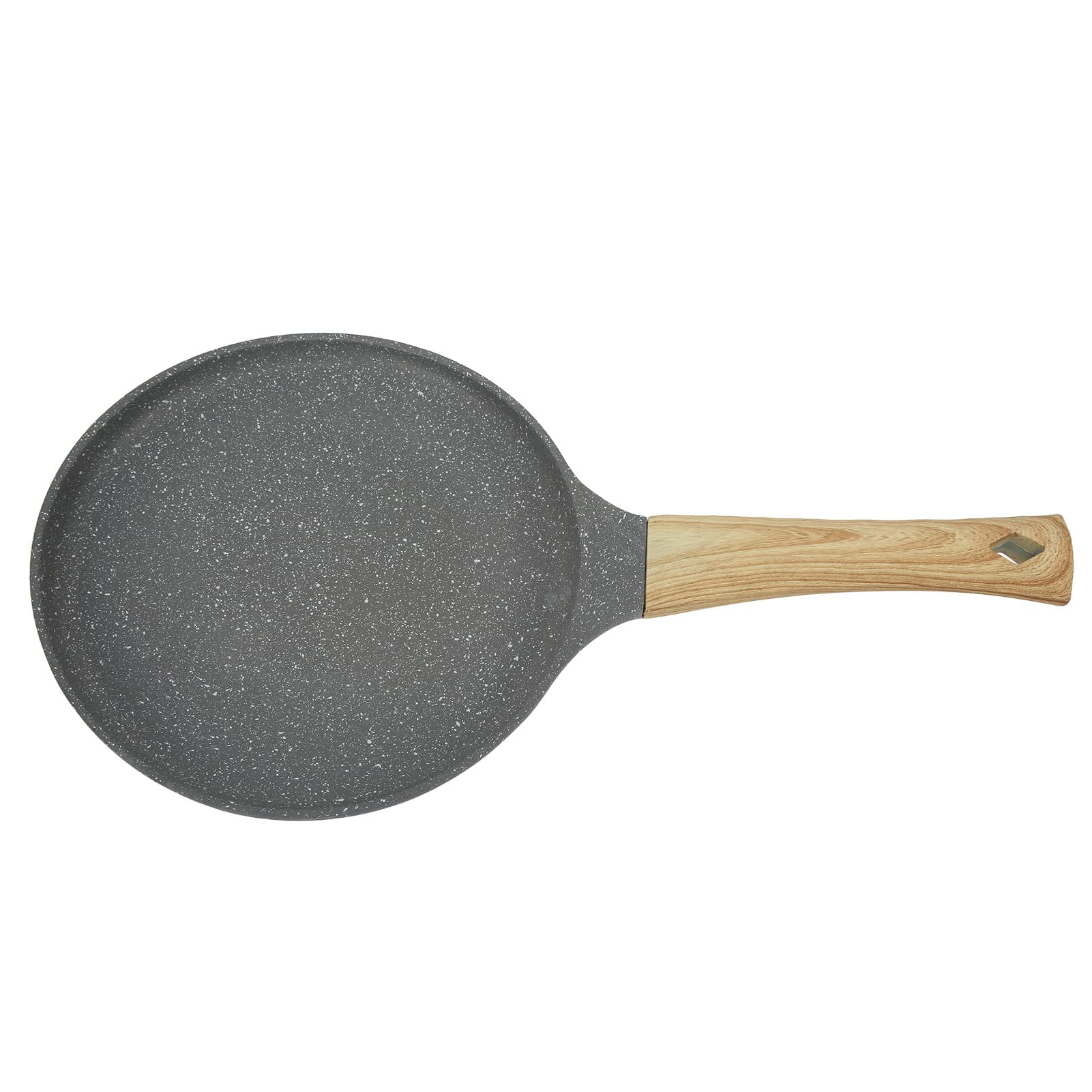 Cocoarm Padella, Padella per Pancake in Lega di Alluminio con Fondo Piatto e Manico, Antiaderente per Riscaldamento Uniforme per Uova Bistecca Pancetta Frittata Pancake Uso Domestico in (24 cm)