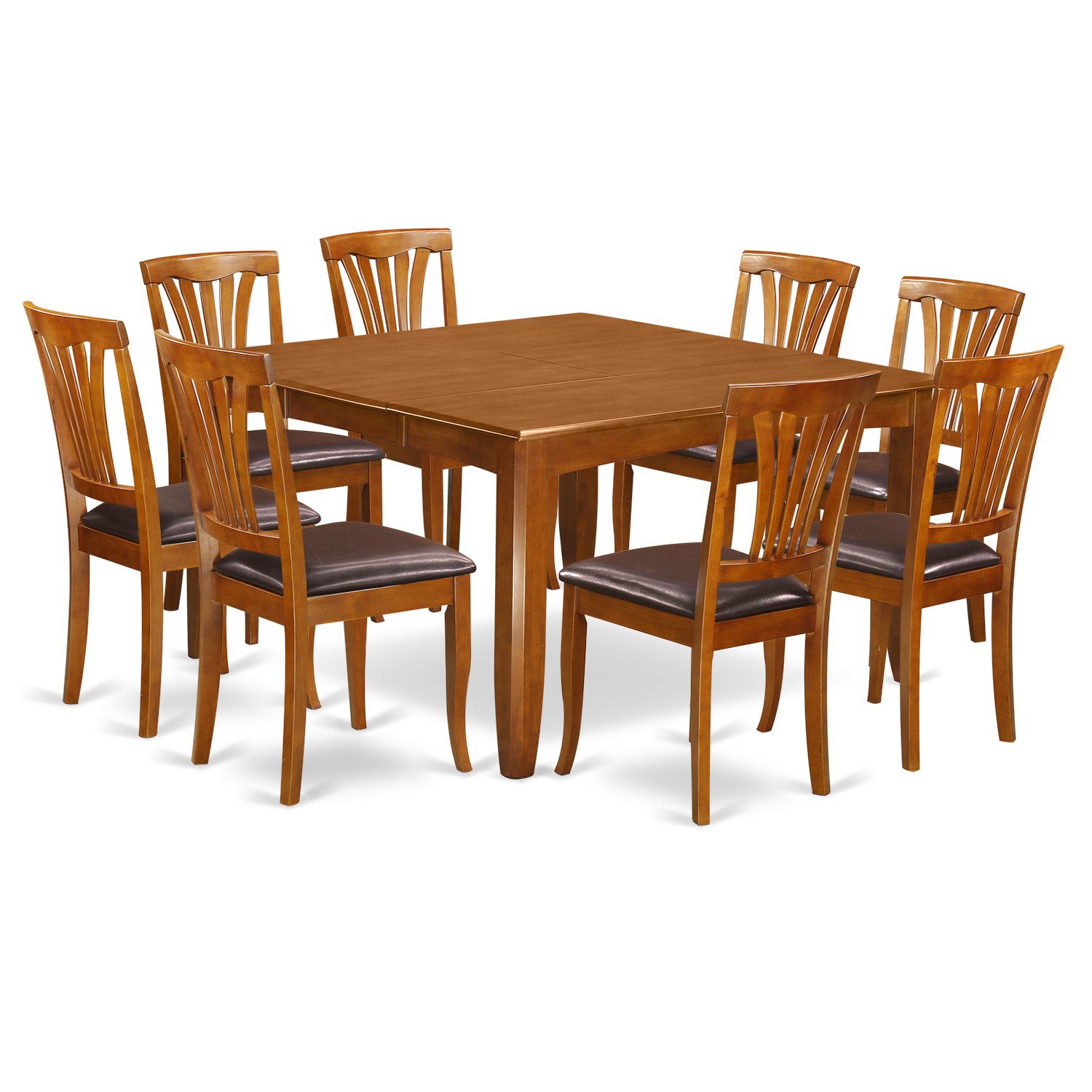 Buy 9 Pc Dining room setTable with Leaf and 8 Dining Chairs. Online at