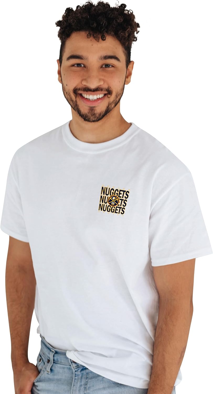 Blue 84 NBA Officially Licensed T-Shirt Front/Back Press White - Image 2