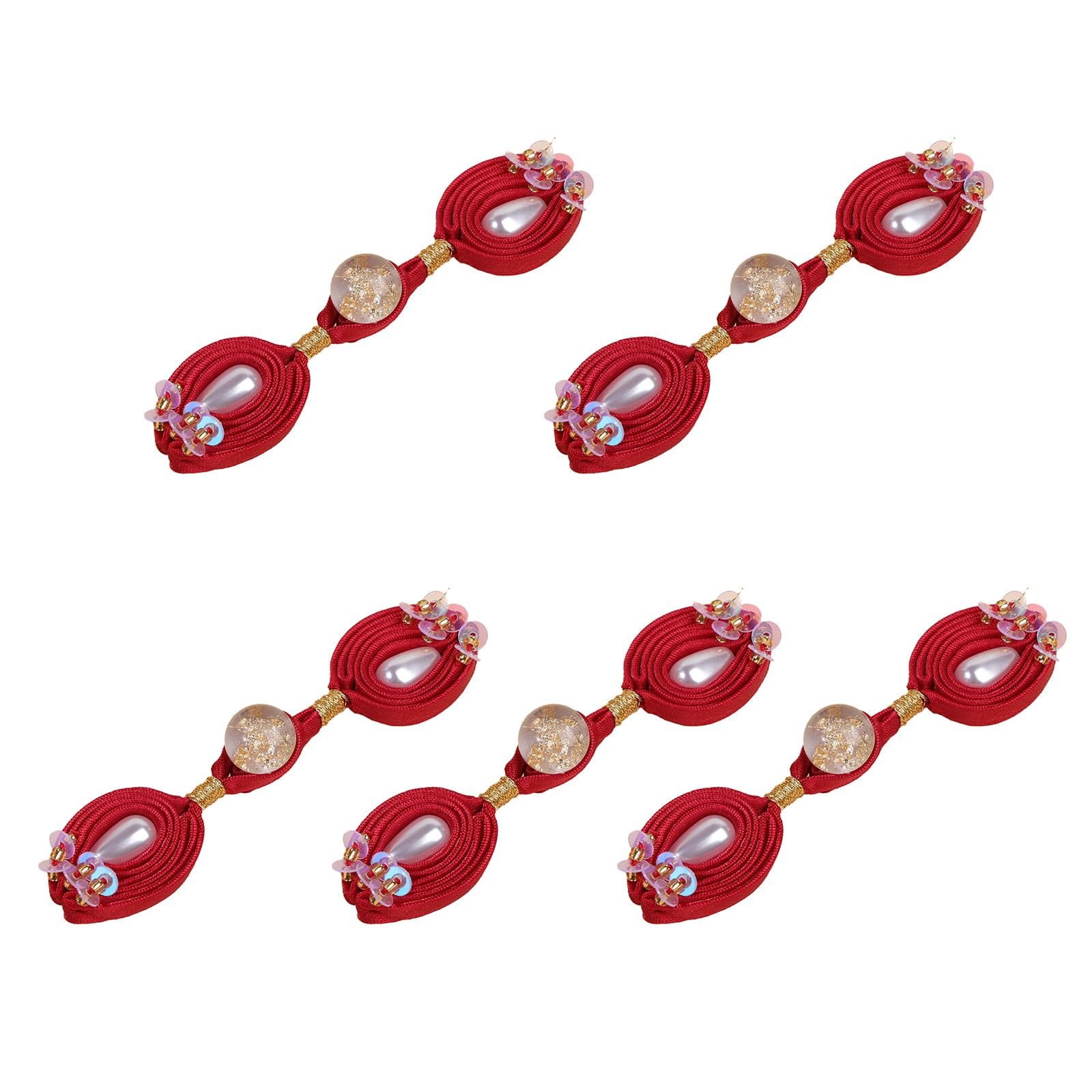 TFAOYS Chinese Knot Button for Cheongsam Clothing Satins Fabric Closures Knots Sewing Accessories 9 Color Option Sewing Button