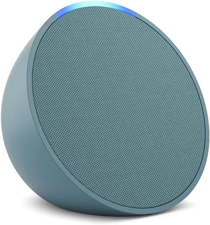 Echo Pop | Full sound compact Wi-Fi & Bluetooth smart speaker with Alexa | Use your voice to control smart home devices, play music or the Quran, and more (speaks English & Khaleeji) | Teal