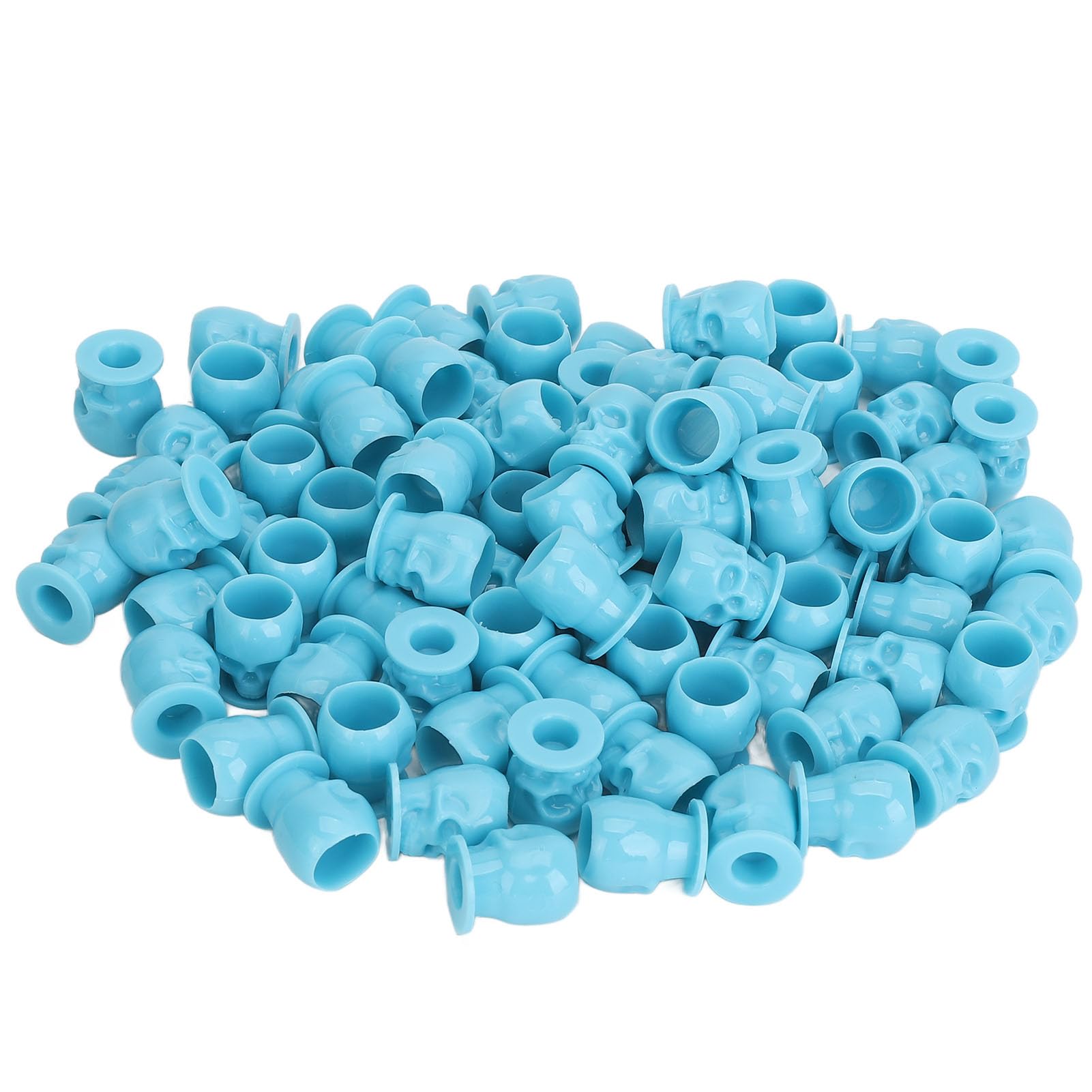 TYTOGE 200pcs Ink Cups Skull Shaped Stable Base Prevent Falling Off Microblading Pigment Cups