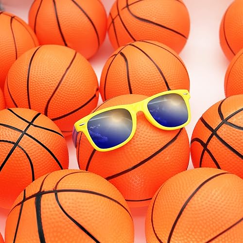 Miniatura 4 de Juego de 30 mini pelotas de baloncesto de 7 pulgadas a granel con bomba, baloncesto pequeño de PVC para colocar sobre la puerta, juegos de aro de