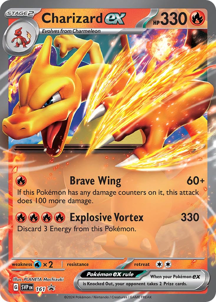 Pokemon - Charizard ex 161 - Scarlet Violet Black Star Promo