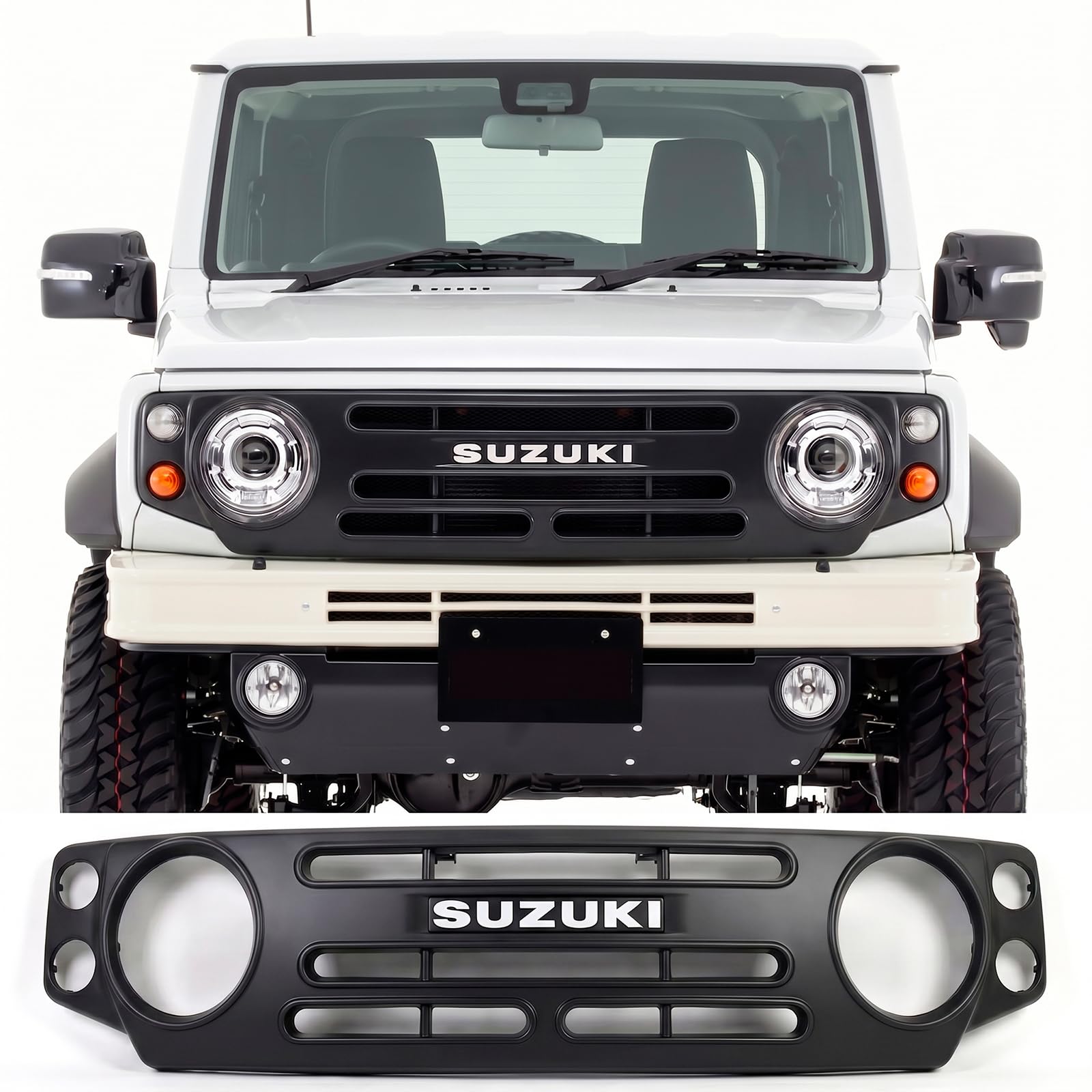 Amazon | ジムニーグリル フロントグリル ライト付き JB64W JB74W