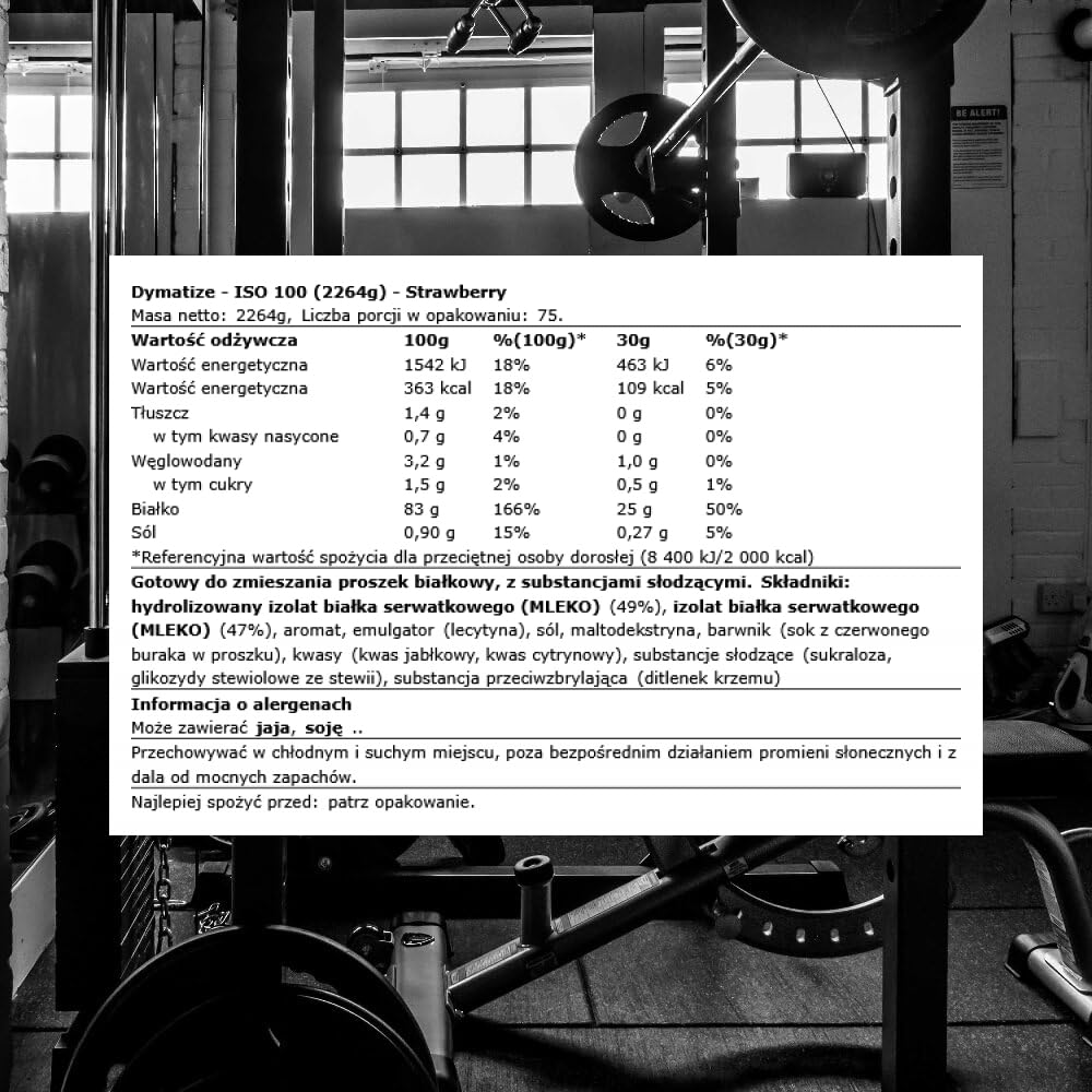 Dymatize ISO 100 (2264g) Strawberry