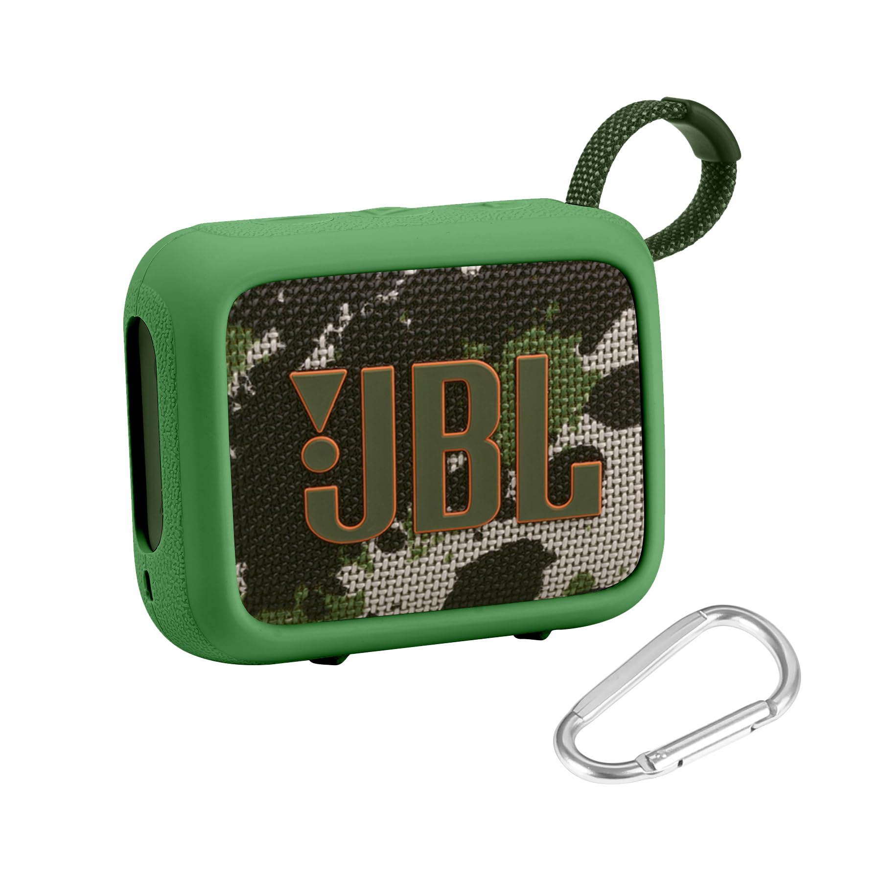 (Case Only) JBL GO4 Bluetooth Speaker Protective Storage Silicone Case Portable,Green-co2CREA