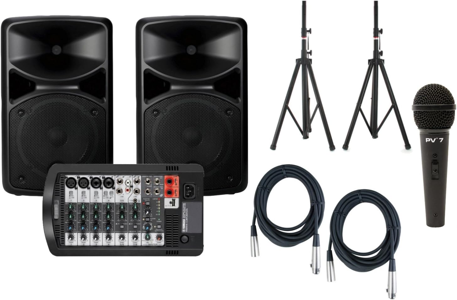 Yamaha STAGEPAS 400I Portable PA System w/ Speaker Stands