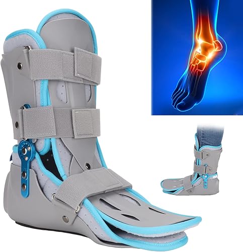 Miniatura 6 de Botas para caminar para esguince de tobillo, soporte estabilizador de tobillo, ángulo ajustable, protección 360, transpirable, fijación de caídas de