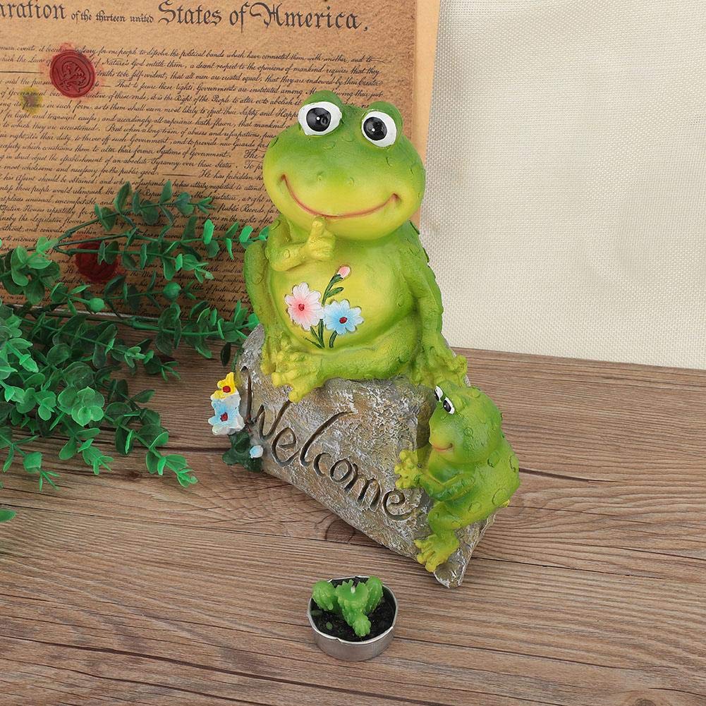 Figurine Grenouille En Résine - 10x10 Cm, Résistante Aux Intempéries - Décoration Jardin, Balcon, Intérieur - Mignonne Et Réaliste