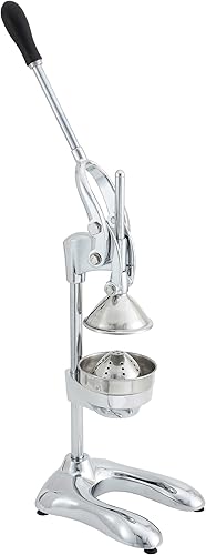 WINCO Exprimidor de jugo manual resistente con agarre de goma