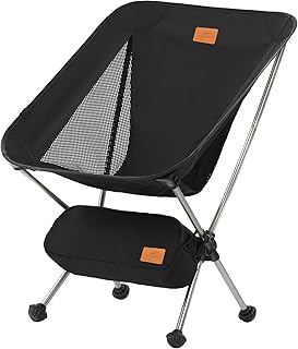 Naturehike YL08 Camping Chair, Portable Backpacking Breathable Chair with Storage Bag, Compact Collapsible Lightweight Cam...