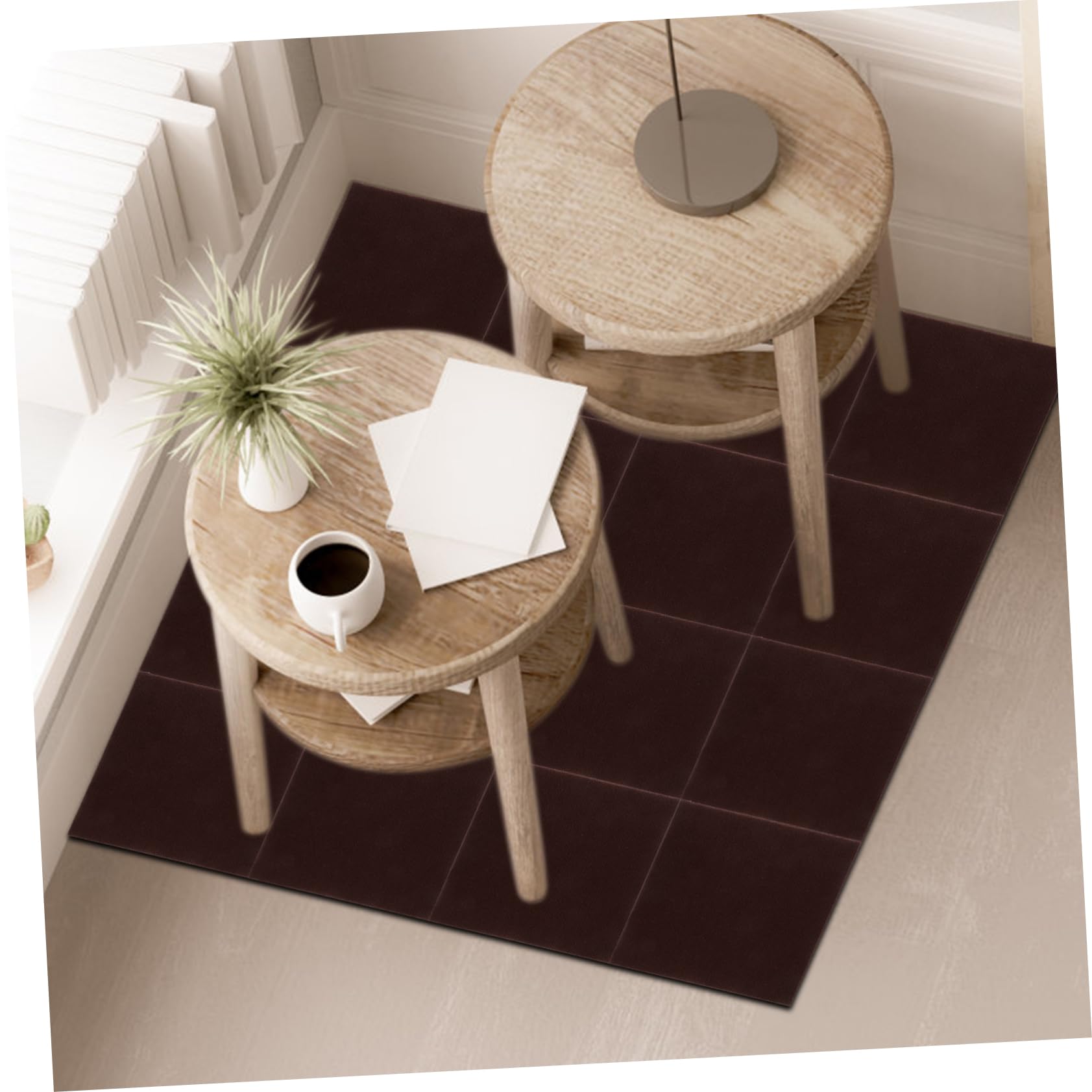 ARTIBETTER 10pcs Splicing Mat Carpet Rug Tiles Decor Room Door Hall Floor Mat Flooring Fake Plants Artificial Kitchen Mats for Floor Play Mat Puzzles Playing Floor Pad Polyester (Polyester)