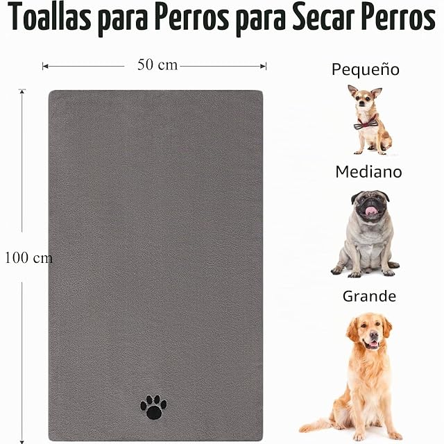 Foto 3 de 6 de Juego de baño para perros 4 en 1 con paño seco, manoplas, peine de metal, cepillo de masaje, ducha para perros