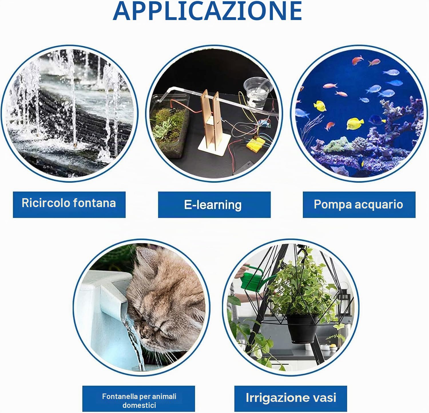 RUNCCI-YUN 3PCS DC 3V 5V Mini Acqua Pompa Sommergibile, Pompa Sommersa Senza Spazzola++ 3M Tubo Trasparente Flessibile in PVC per Acquario Fontana Giardino Pianta Fiore