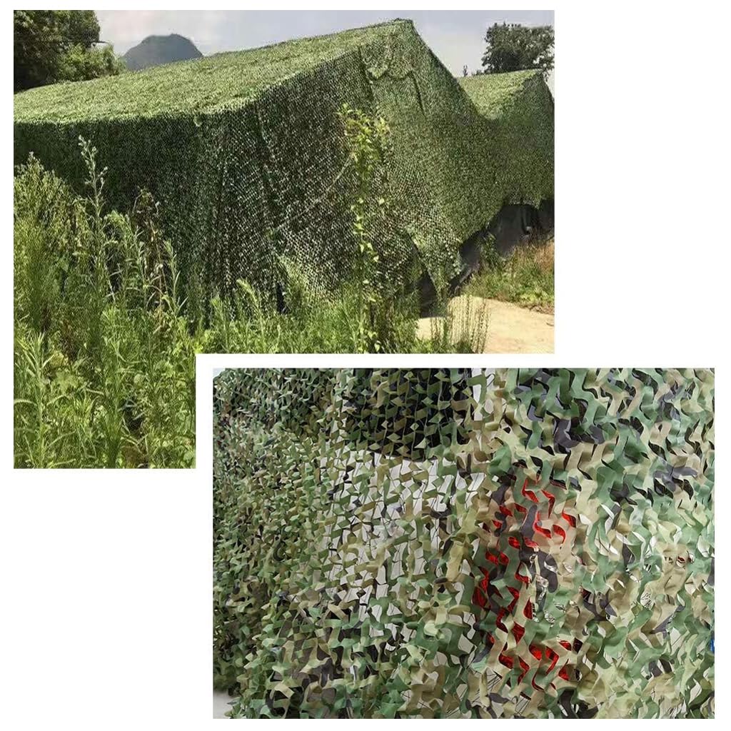 Rollo De Red De Camuflaje, Cubierta De Sombra De Tela Oxford De Red De Camuflaje, Adecuada Para Sombrilla Al Aire Libre, Cubierta De Coche Para Observación De Aves En La Jungla, Camping(Size:5x9m)