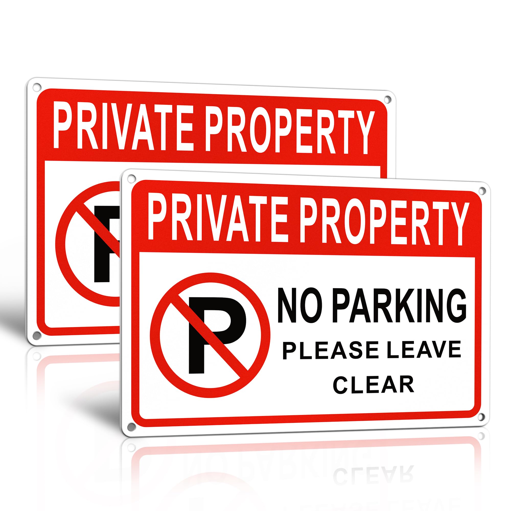 TAKULA 30 * 20CM No Parking Signs Outdoor-Keep Clear,30 * 20CM Private Property Sign Outdoor,Private Parking Sign s are Waterproof