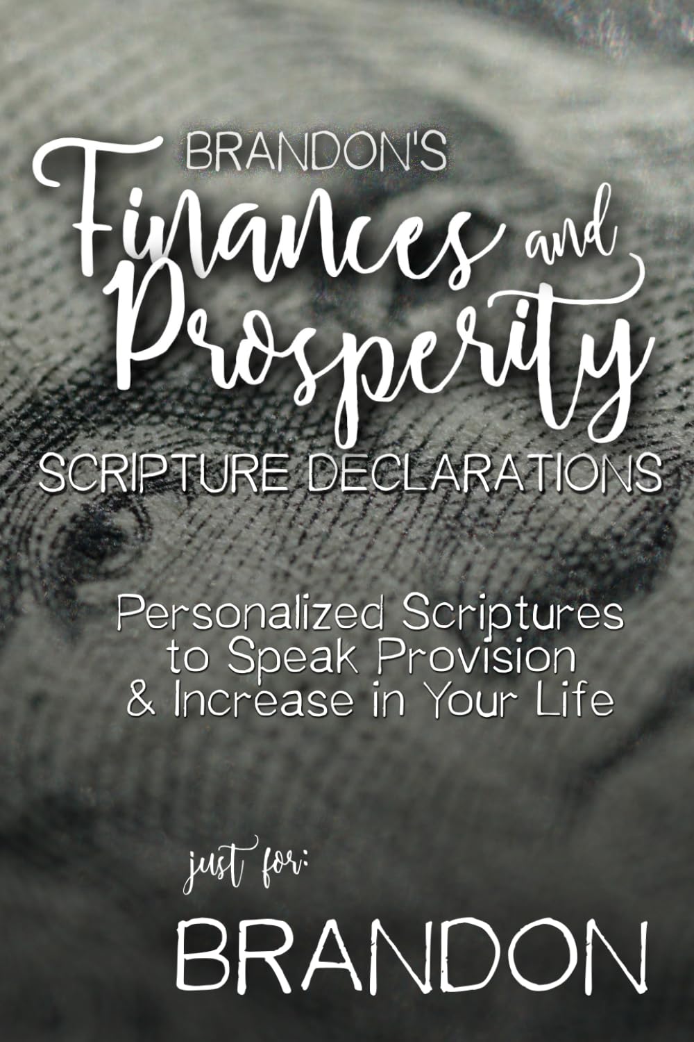 Brandon's Finances and Prosperity Scripture Declarations: Personalized Scriptures to Speak Provision & Increase in Your Life (Brandon's Personalized Scriptures Set)