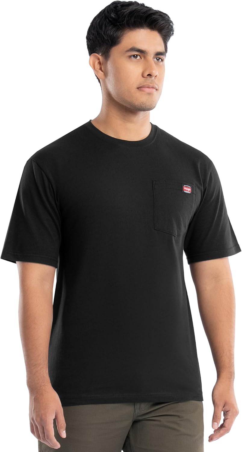 Wrangler Mens Short Sleeve Pocket T-Shirt, 2-Pack - Image 5