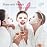 Maitys 5 Pcs Reusable Silicone Face Mask for Sheet Masks, Anti-wrinkle Moisturizing Facial Mask Cover Holder, Prevent Evaporation Hairdressing Skincare Beauty Spa Care Tool(White)