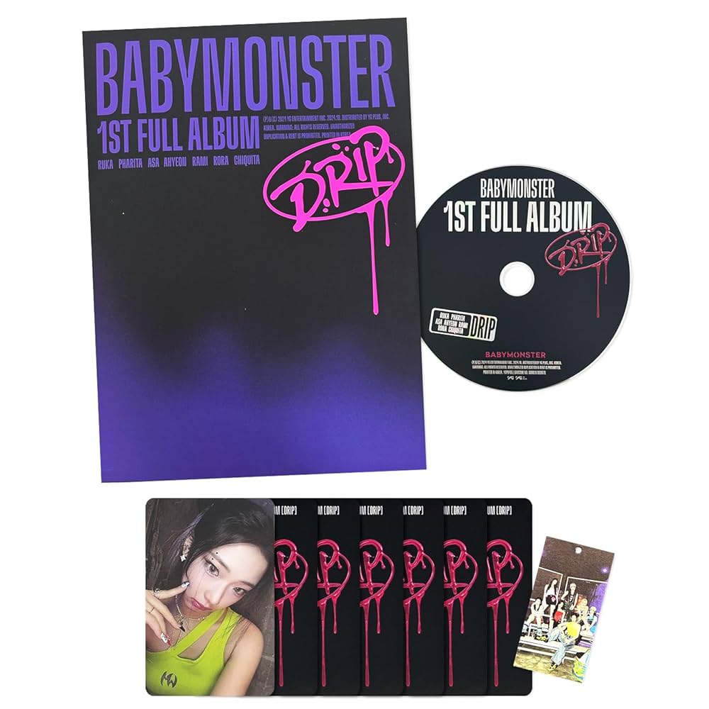 アイドル BABYMONSTER 1ST FULL ALBUM DRIP BABYMONSTER DRIP 1st Full Album K-POP SEALED: BABYMONSTER