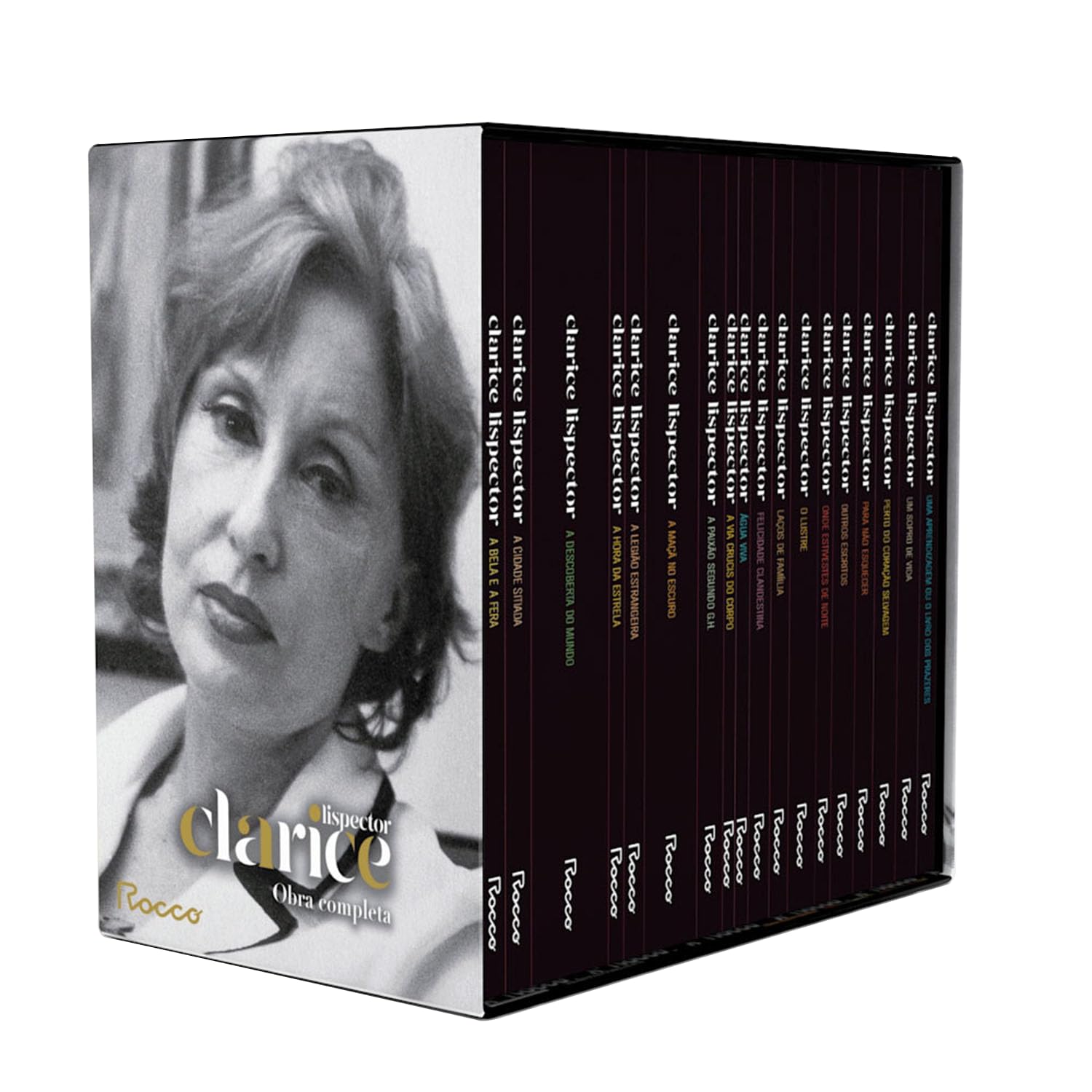 Caixa com 18 livros de Clarice Lispector