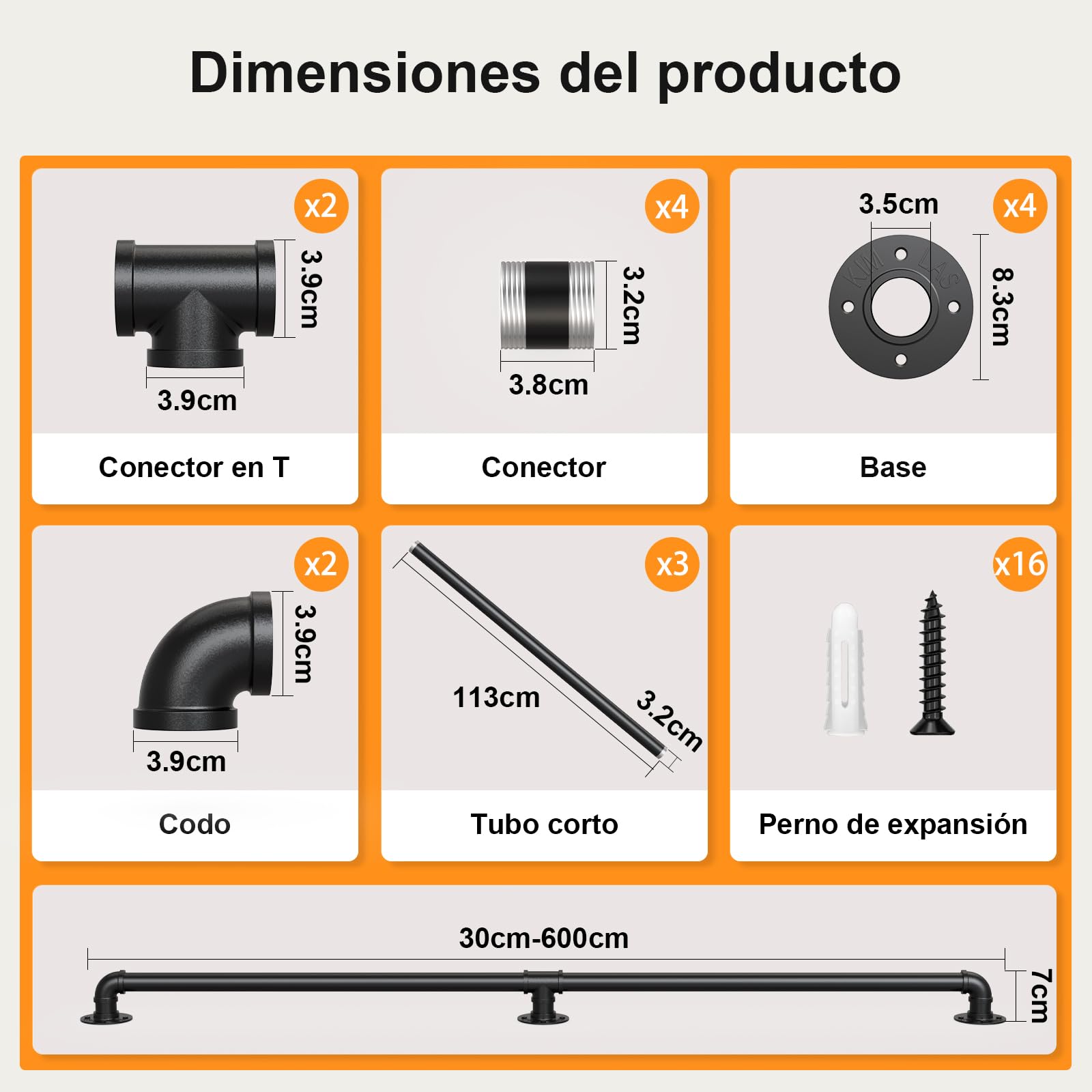 Pasamanos de escalera de hierro forjado para interiores y exteriores, poste de apoyo para barandillas de escaleras para niños mayores, reposabrazos antideslizante,360cm