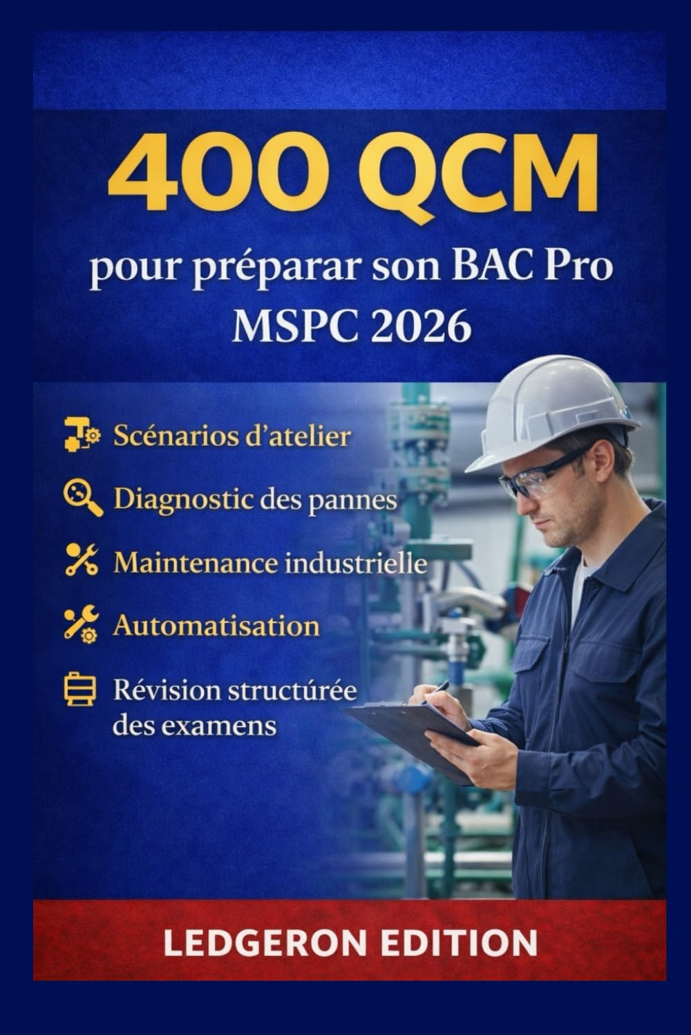 400 QCM pour préparer son BAC Pro MSPC 2026: Scénarios d'atelier, diagnostic des pannes, maintenance industrielle, automatisation et révision structurée des examens