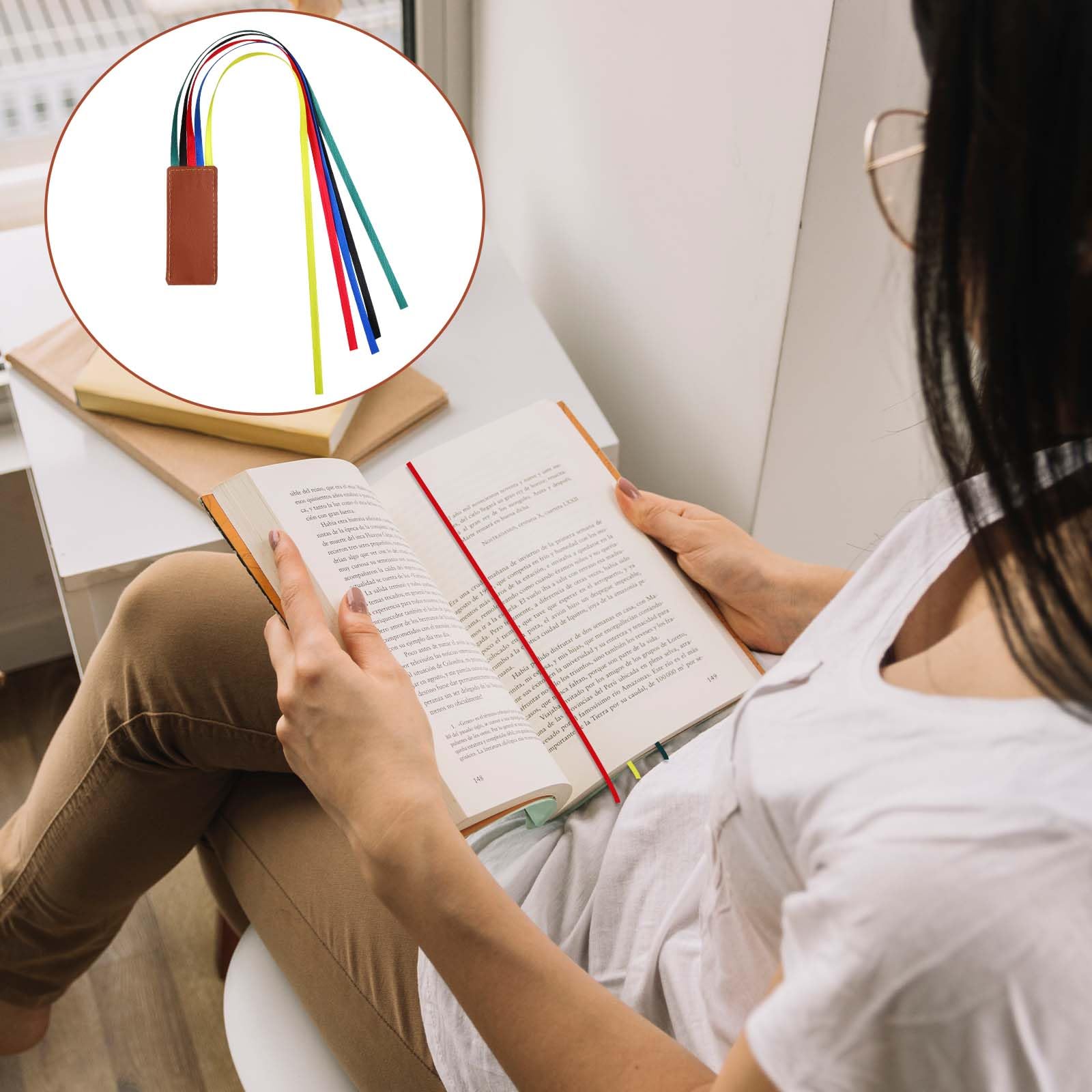Lot De 7 Marque-pages élastiques Colorés EXCEART - Pour Livres, Journaux, Idée Cadeau Lecteurs