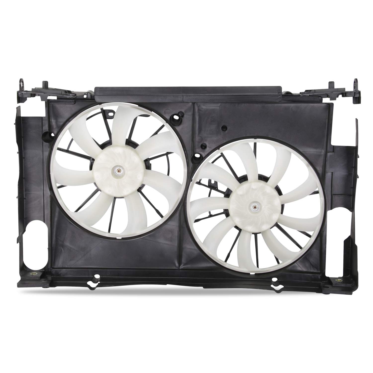 AKKON - Condenser Cooling Radiator Dual Fan Assembly Fits 2013-2017 Toyota RAV4 2.5L L4 Model w/Motor Replacement 14 15 16