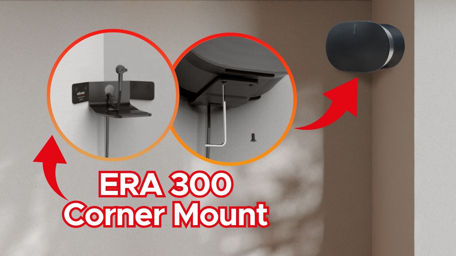 Amazon.com: Sound Bass ERA300 Corner Wall Mount Bracket, Low