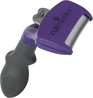 FURminator deShedding-Tool, Cat Brush, Size M/L for Medium to Large Cats, to Remove Undercoat, Short and Long Hair Version, Version 2.0 product image