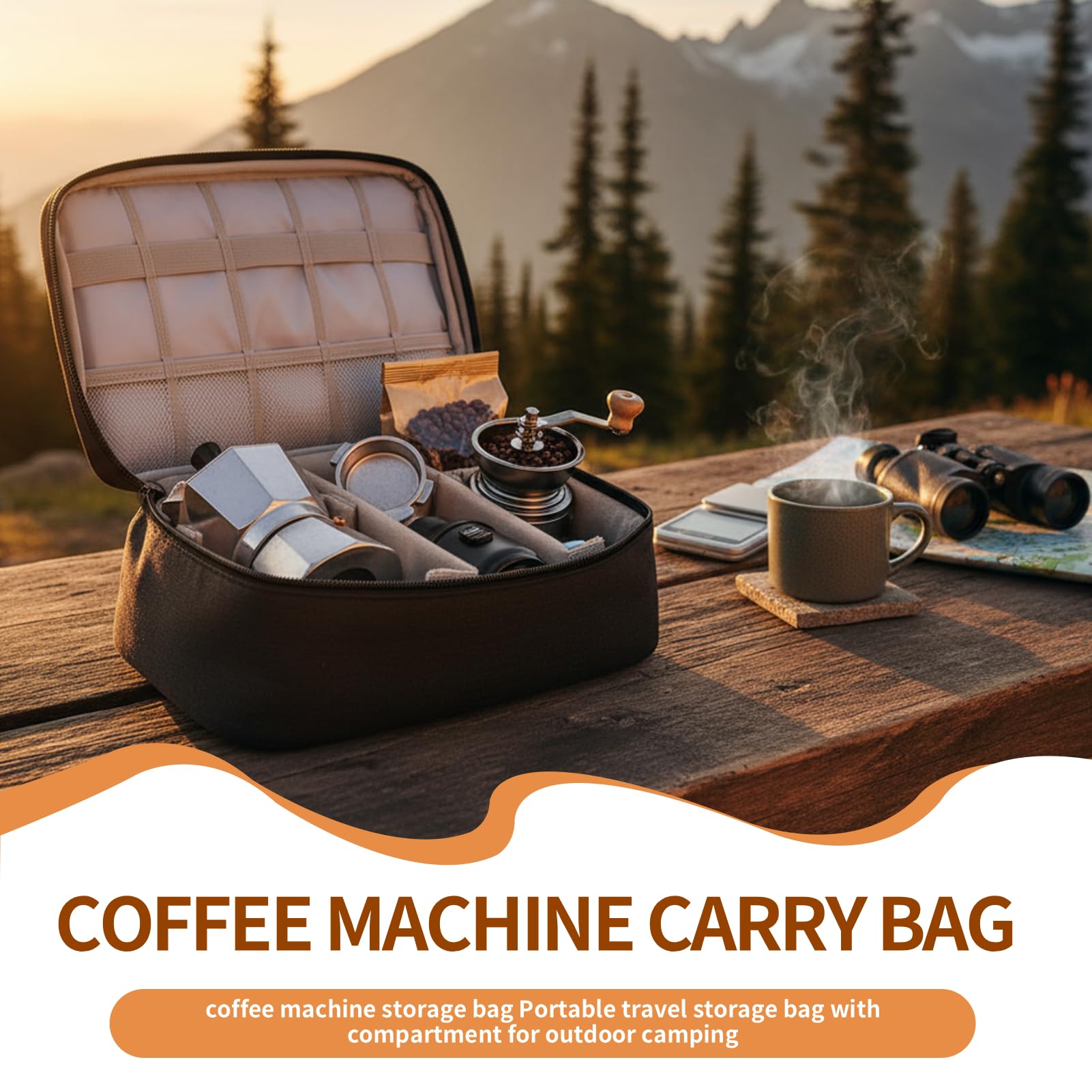 Borsa per il trasporto della macchina del caffè, borsa portatile di stoccaggio della macchina del caffè
